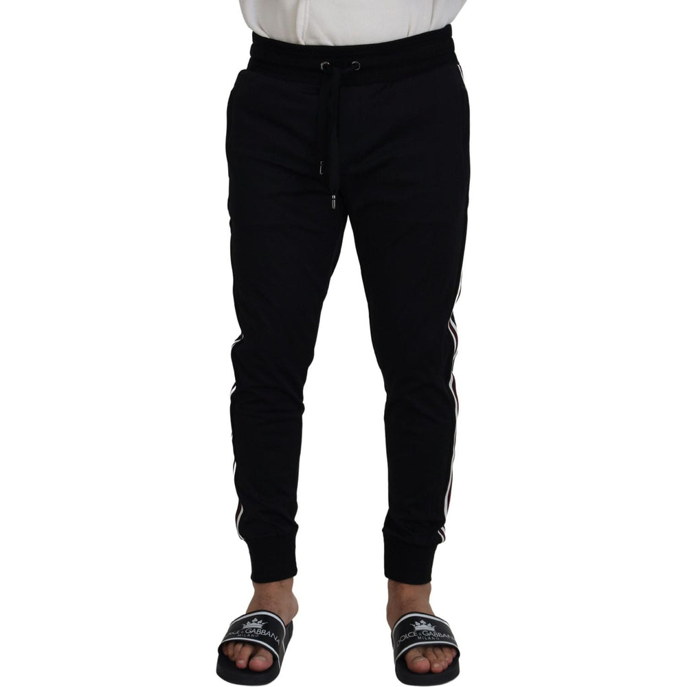 Dolce & Gabbana Black DG Print Mens Jogger Pants PAN73222 - 46