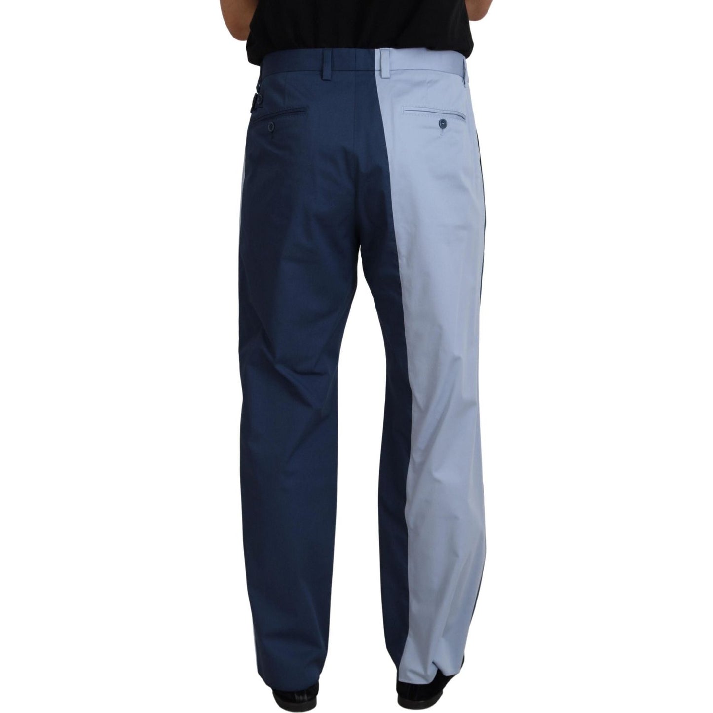 Dolce & Gabbana Blue Cotton Straight Fit Pants PAN73283 - 50