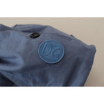 Dolce & Gabbana Blue Linen Chino Men Formal Pants PAN73285 - 52