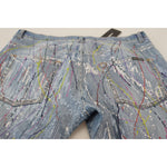 Dolce & Gabbana Blue Cotton Color Splash Print Denim Jeans PAN73300 - 48