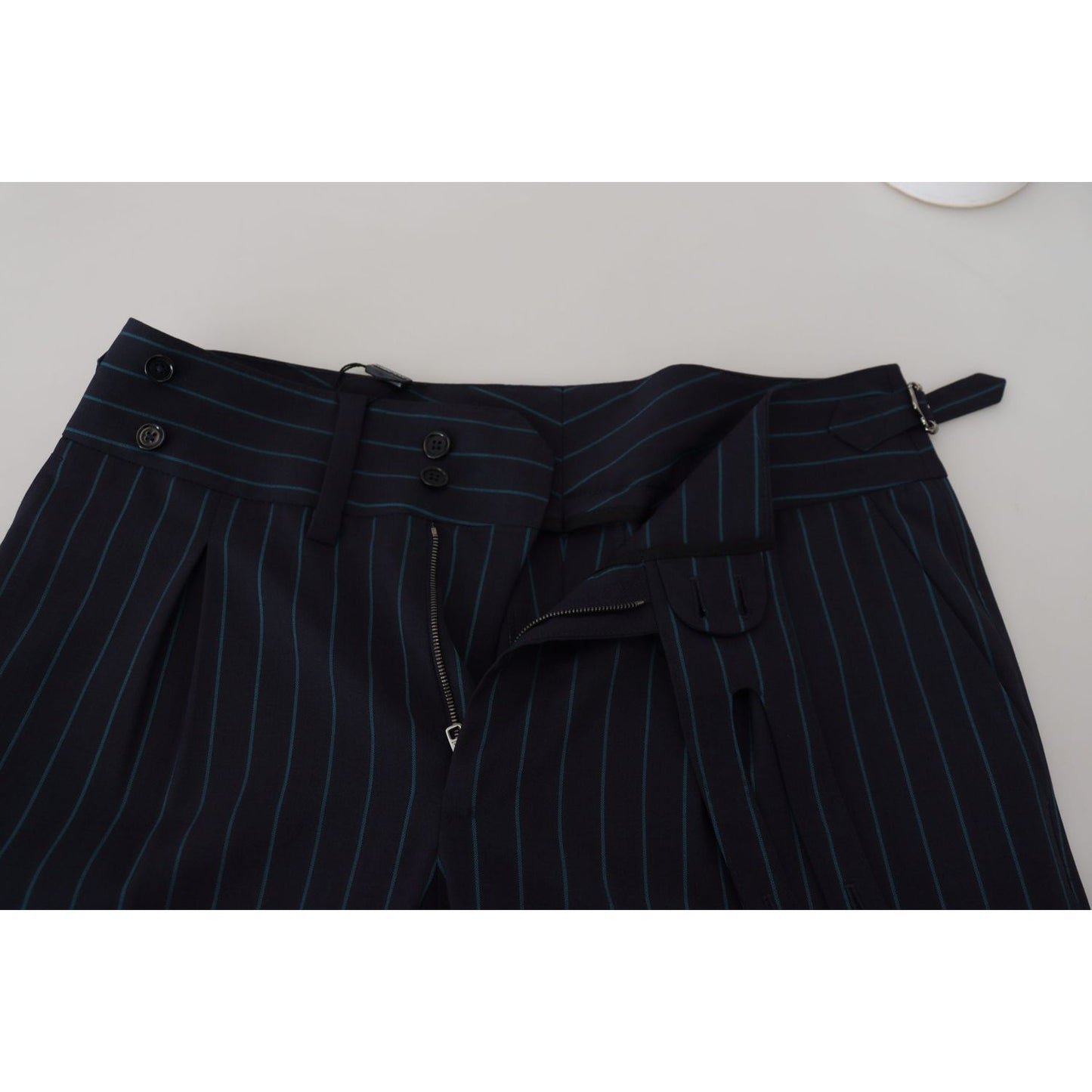 Dolce & Gabbana Blue Striped Men Formal Pants PAN73325 - 50