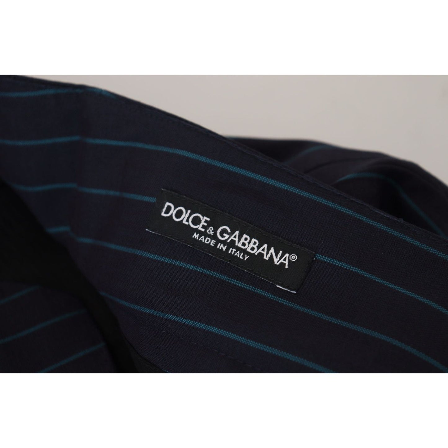 Dolce & Gabbana Blue Striped Men Formal Pants PAN73325 - 50