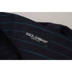 Dolce & Gabbana Blue Striped Men Formal Pants PAN73325 - 50