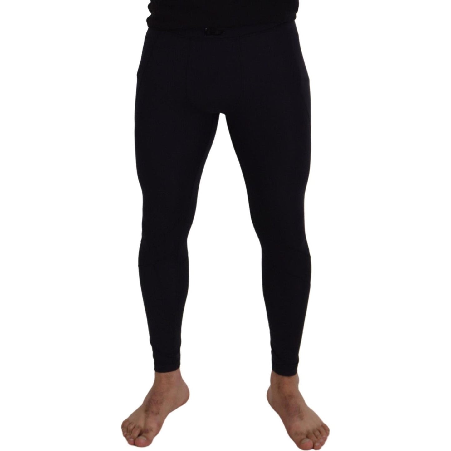 Dolce & Gabbana Black Nylon Slim Fit Stretch Pants PAN73326 - 48