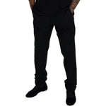 Dolce & Gabbana Black Wool Chino Formal Pants PAN73336 - 54