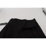 Dolce & Gabbana Black Cotton Chino Formal Pants PAN73347 - 46