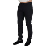 Dolce & Gabbana Black Wool Chino Formal Pants PAN73349 - 46