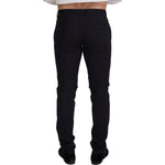 Dolce & Gabbana Black Wool Chino Formal Pants PAN73349 - 46