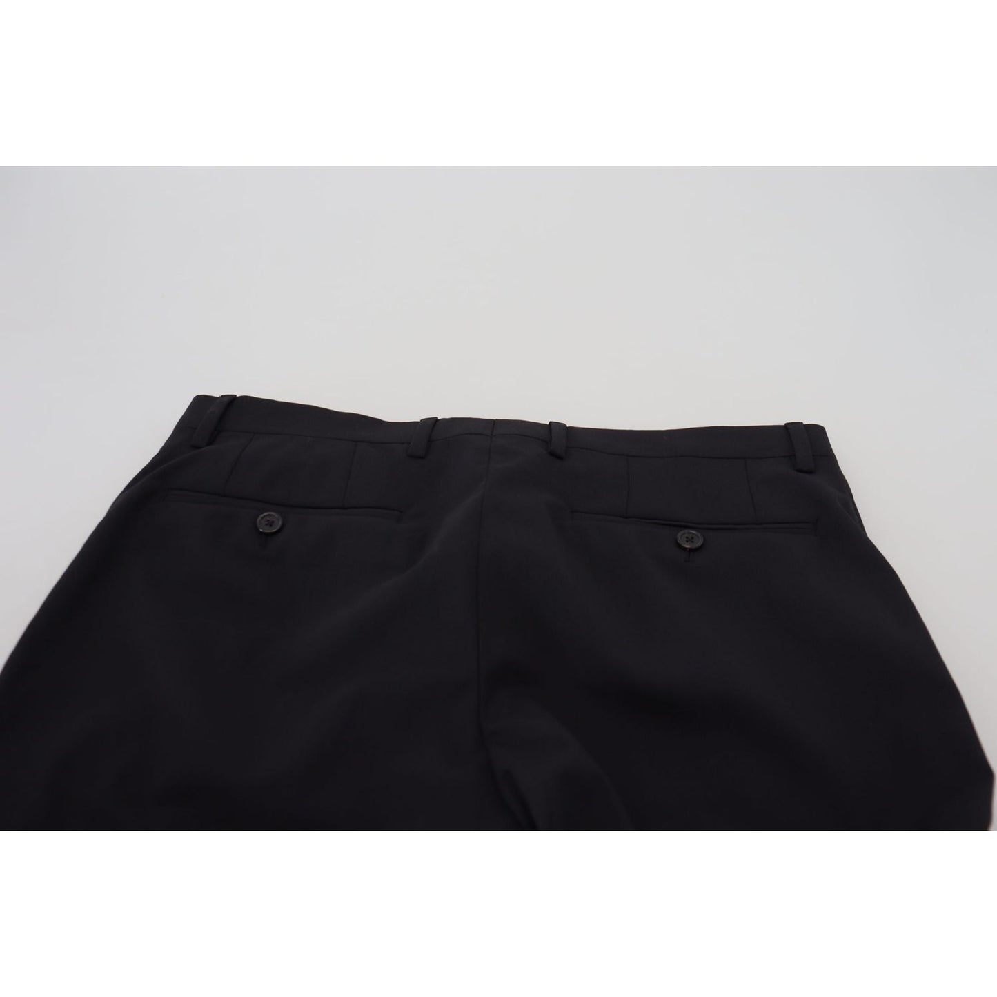 Dolce & Gabbana Black Wool Chino Formal Pants PAN73349 - 46