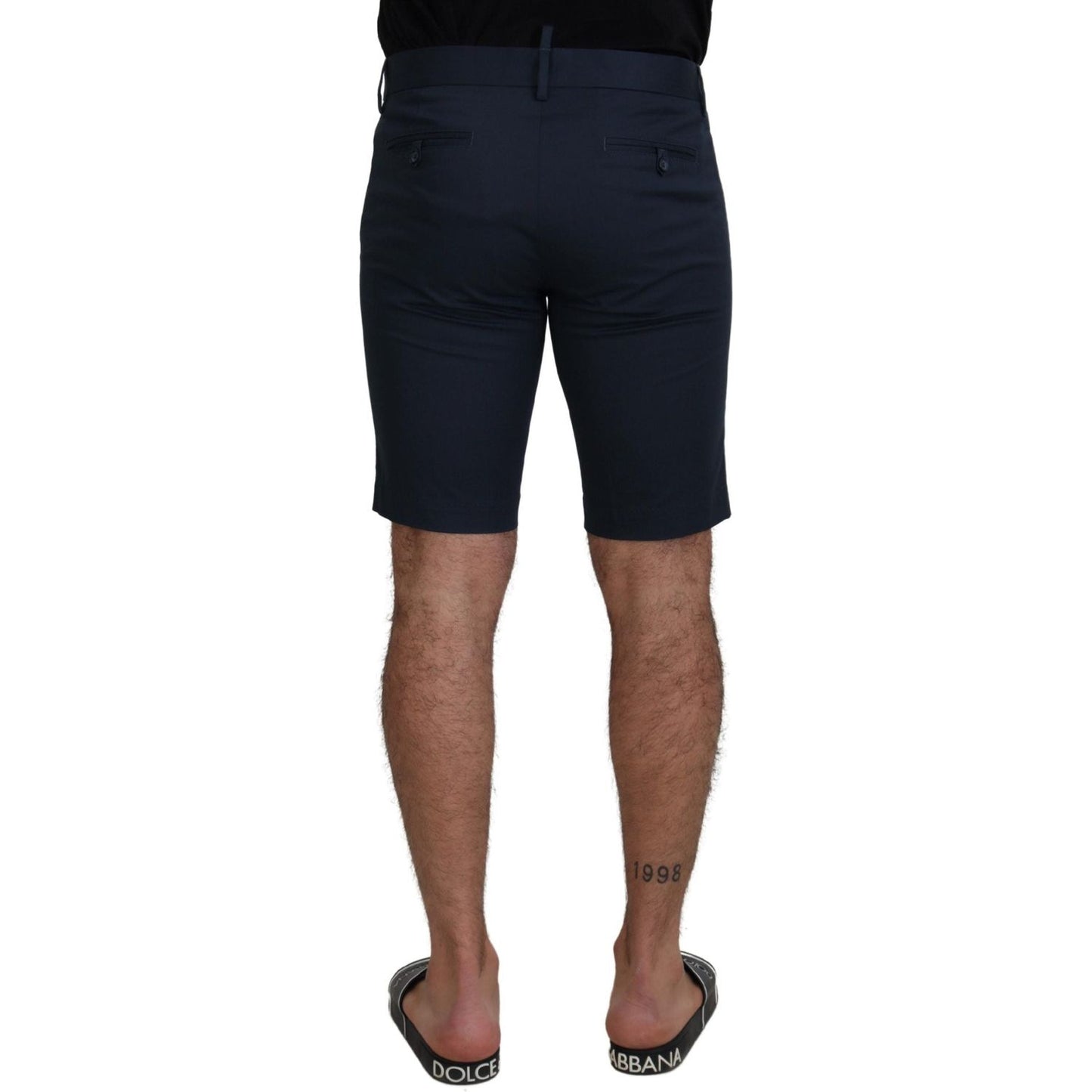 Dolce & Gabbana Blue Bermuda Low Waist Men Shorts PAN74017-IT44
