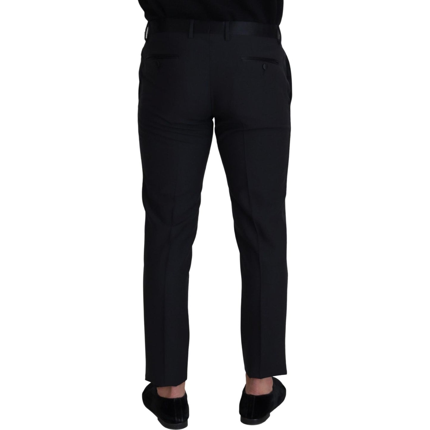 Dolce & Gabbana Black Wool Men Formal Pants PAN74040 - 50