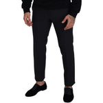 Dolce & Gabbana Black Wool Men Formal Pants PAN74040 - 50