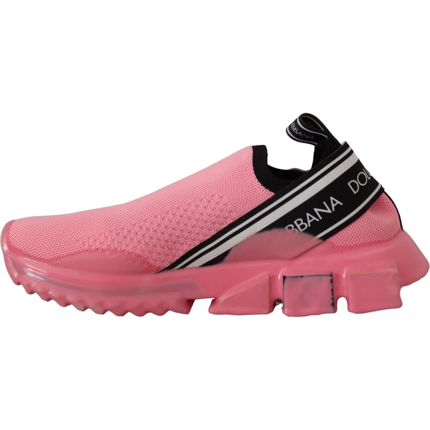 Dolce & Gabbana Pink Low Top Slip On Casual Sorrento Sneakers LA9117- 36.5