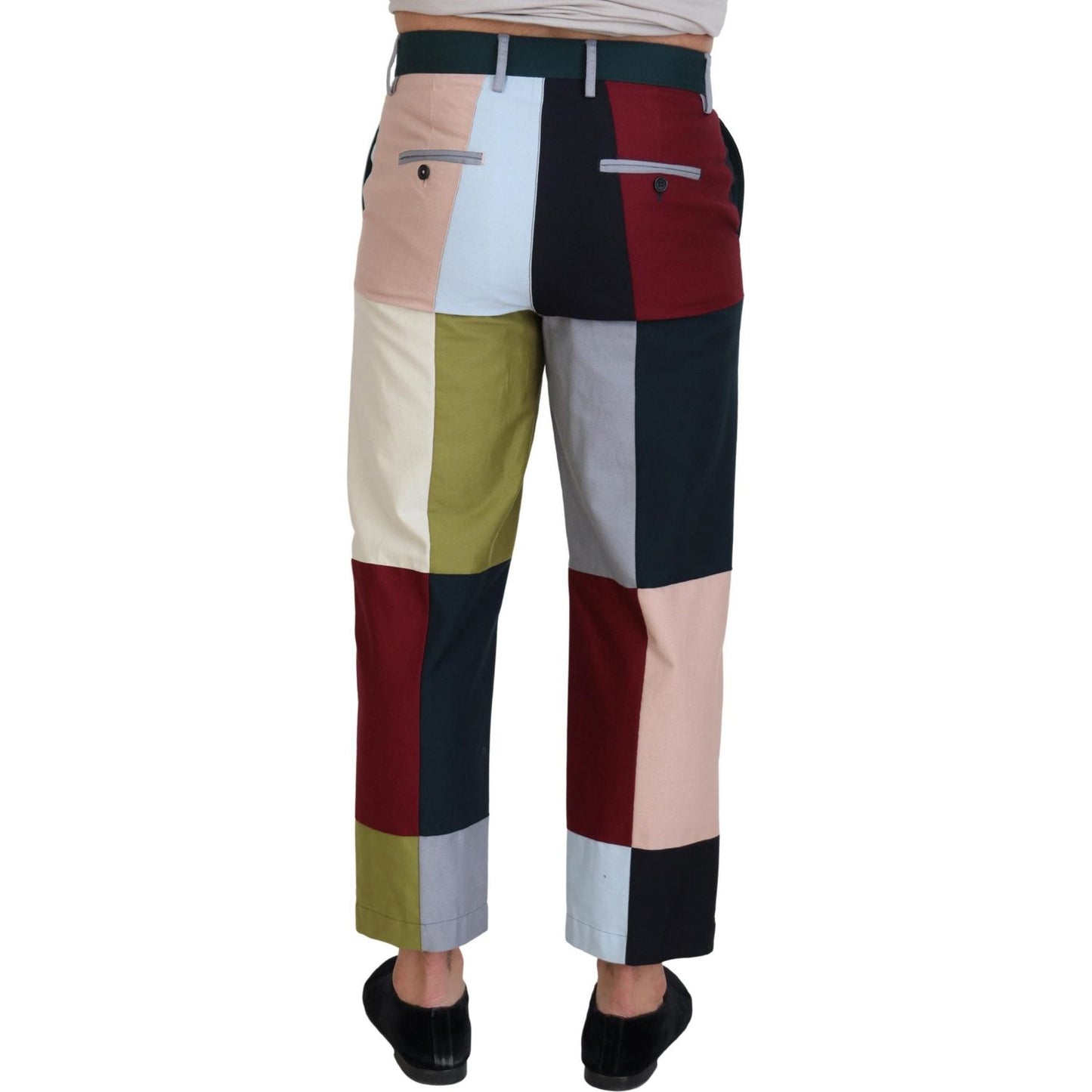 Dolce & Gabbana Multicolor Cotton Patchwork Pants PAN74272 - 48