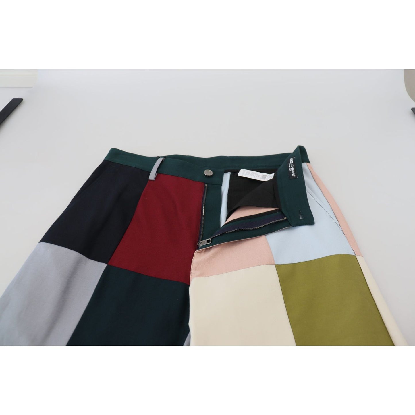 Dolce & Gabbana Multicolor Cotton Patchwork Pants PAN74272 - 48