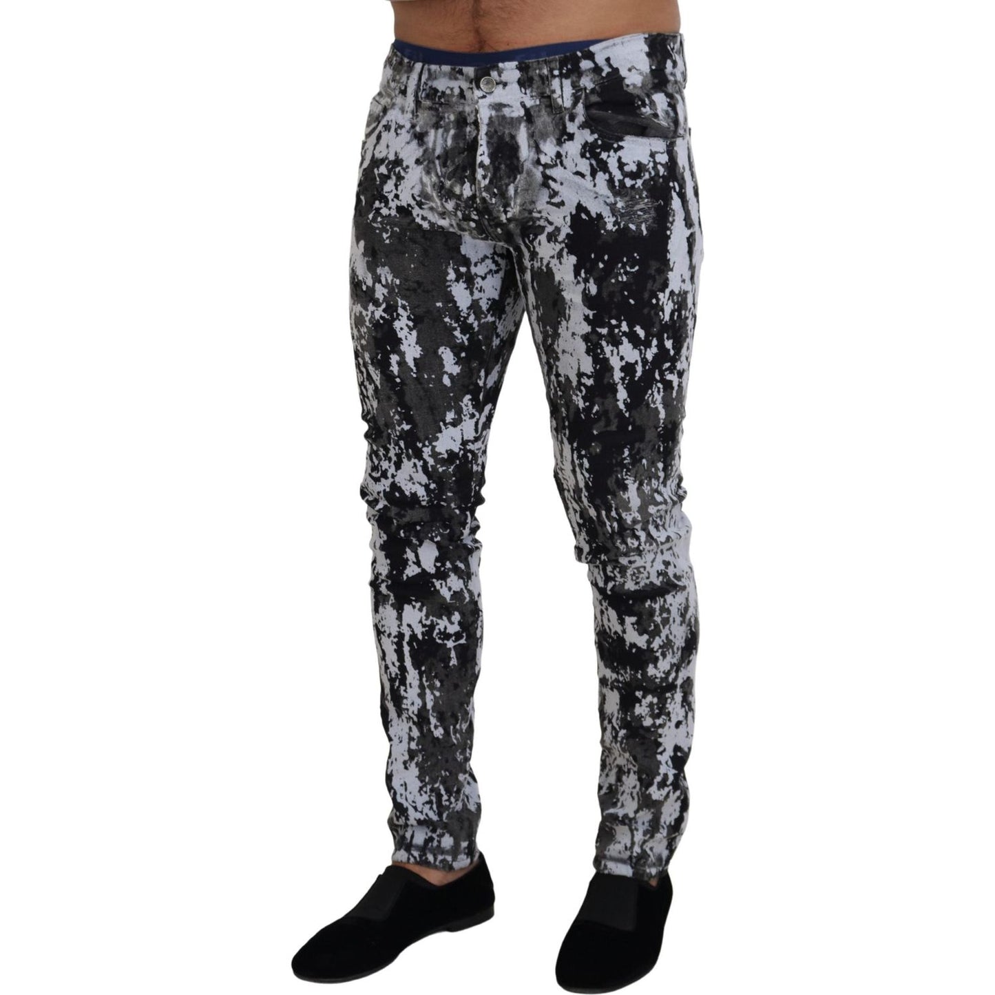 Dolce & Gabbana Multicolor Cotton Tie Dye Skinny Denim Jeans PAN74302 - 50