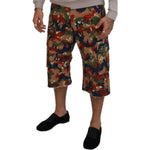 Dolce & Gabbana Multicolor Cotton Camouflaged Cargo Shorts PAN74310 - 48
