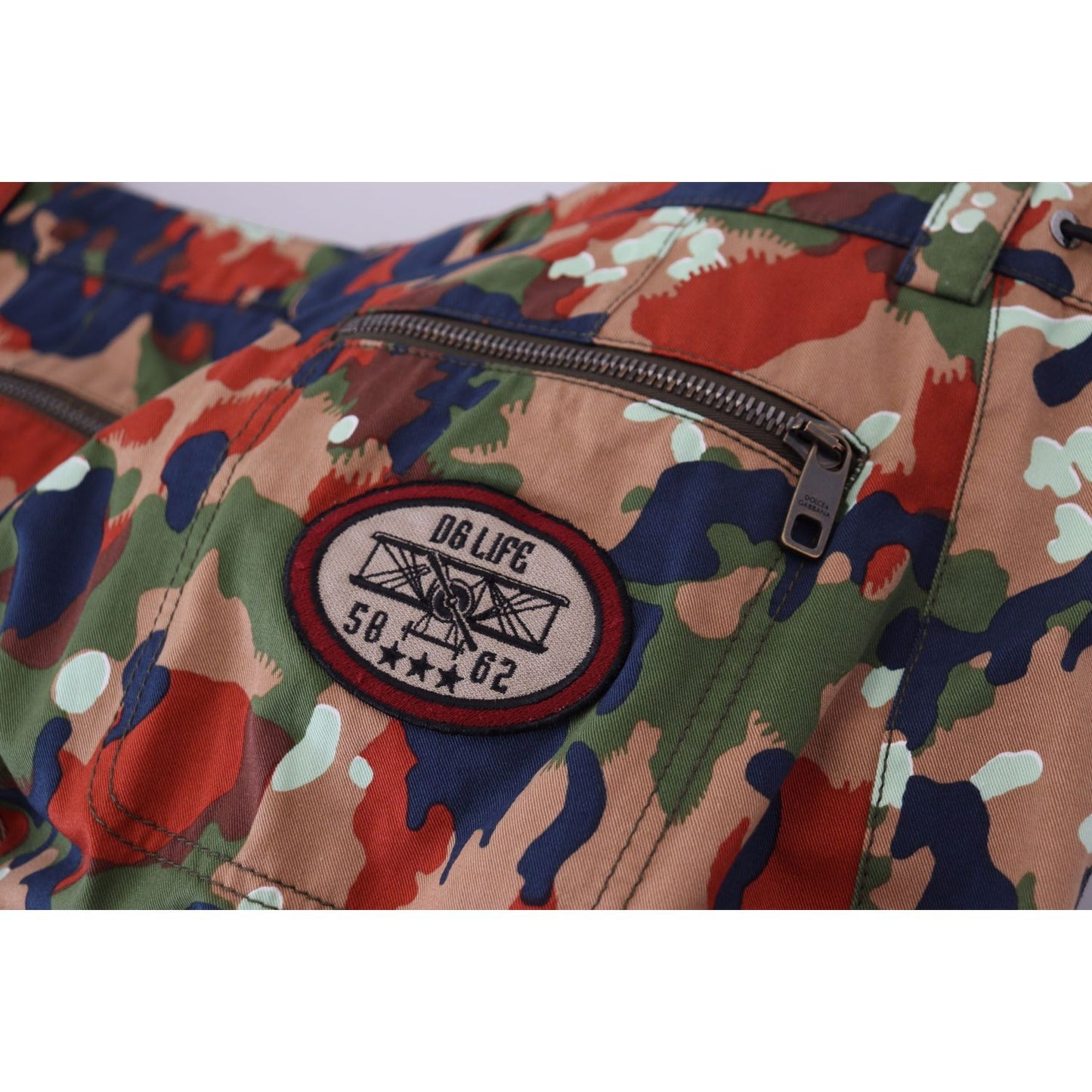 Dolce & Gabbana Multicolor Cotton Camouflaged Cargo Shorts PAN74310 - 48