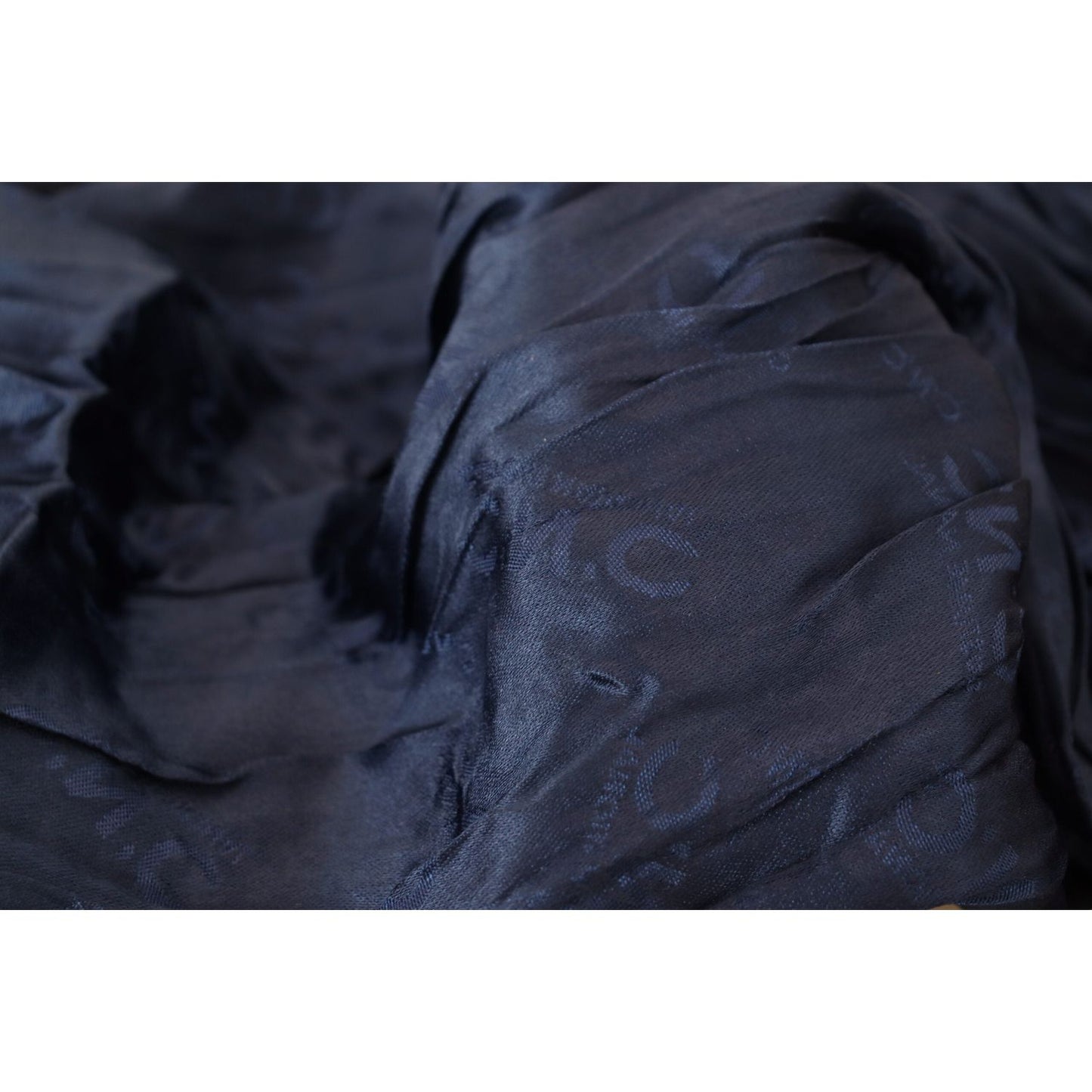 Costume National Blue Silk Shawl Foulard Fringes Scarf MS6886