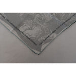 Costume National Gray Print Shawl Foulard Branded Scarf MS6873