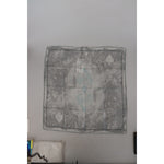 Costume National Gray Print Shawl Foulard Branded Scarf MS6873