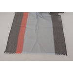 Costume National Multicolor Cotton Shawl Wrap Scarf MS6880