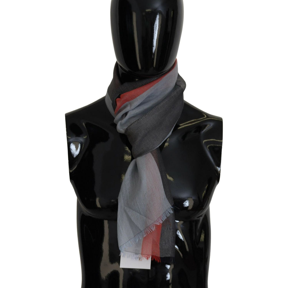 Costume National Multicolor Cotton Shawl Wrap Scarf MS6880