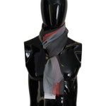 Costume National Multicolor Cotton Shawl Wrap Scarf MS6880