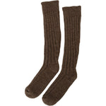 Dolce & Gabbana Brown Wool Knit Calf Long Women Socks SCS2068