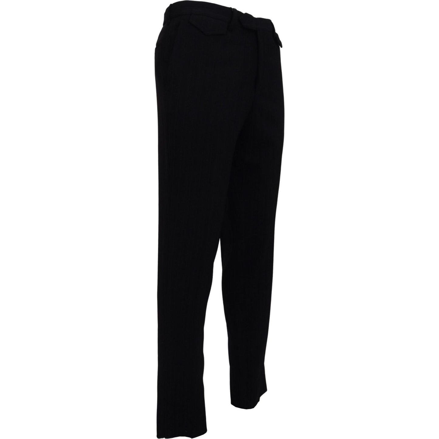 BENCIVENGA Black Cotton Straight Fit Men Formal Pants PAN71343 - 48