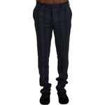 BENCIVENGA Elegant Multicolor Pure Wool Trousers BENCIVENGA Black
