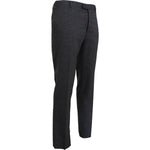BENCIVENGA Elegant Checkered Wool Dress Pants for Men BENCIVENGA Dark Slate Gray