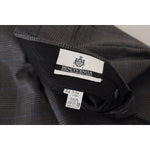 BENCIVENGA Elegant Checkered Wool Dress Pants for Men BENCIVENGA Dark Slate Gray