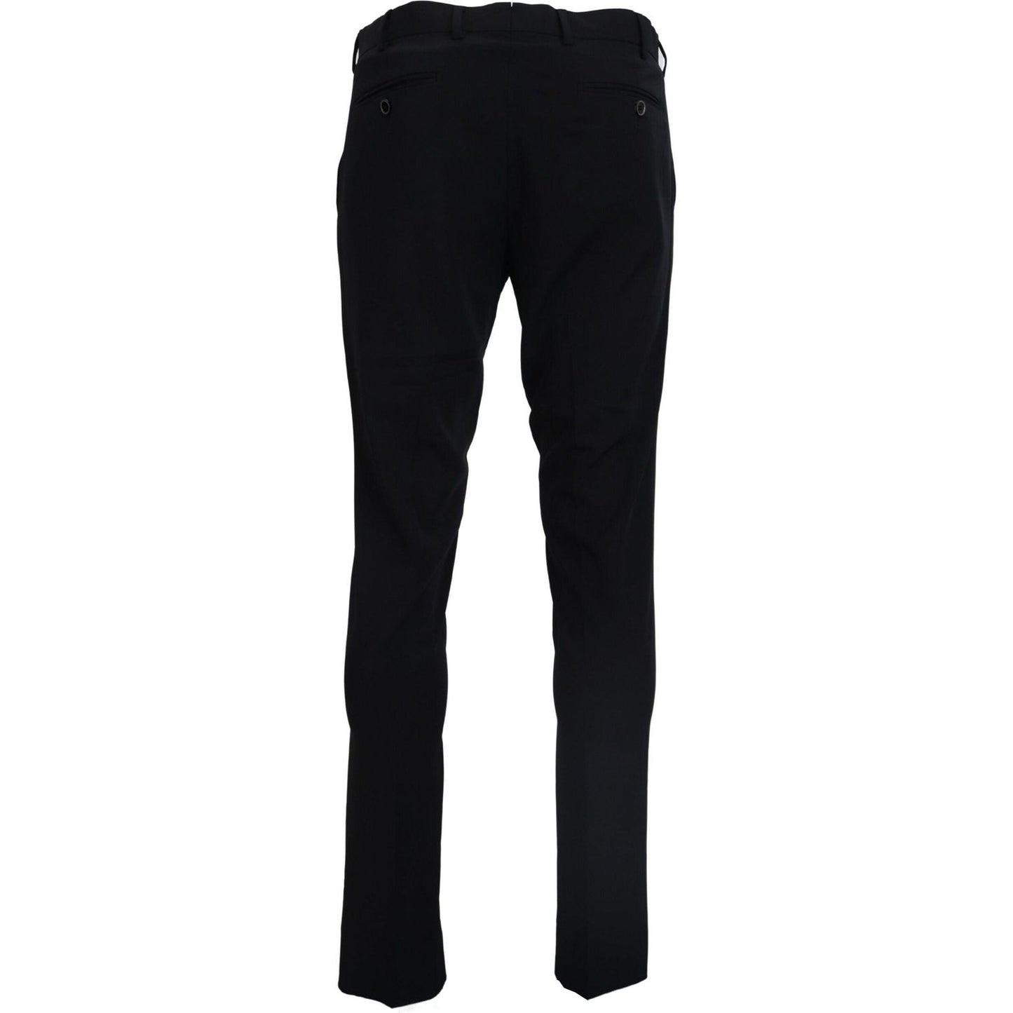 Domenico Tagliente Black Tapered Dress Formal Pants PAN74147 - 58