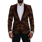 Dolce & Gabbana Multicolor Floral Single Breasted Martini Blazer KOS2113- 46