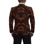 Dolce & Gabbana Multicolor Floral Single Breasted Martini Blazer KOS2113- 46