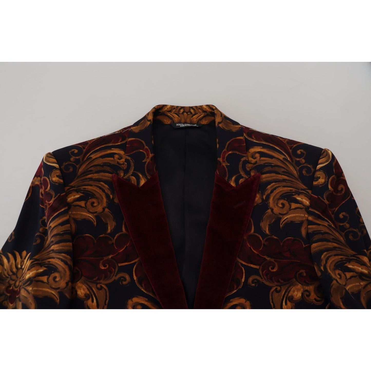 Dolce & Gabbana Multicolor Floral Single Breasted Martini Blazer KOS2113- 46