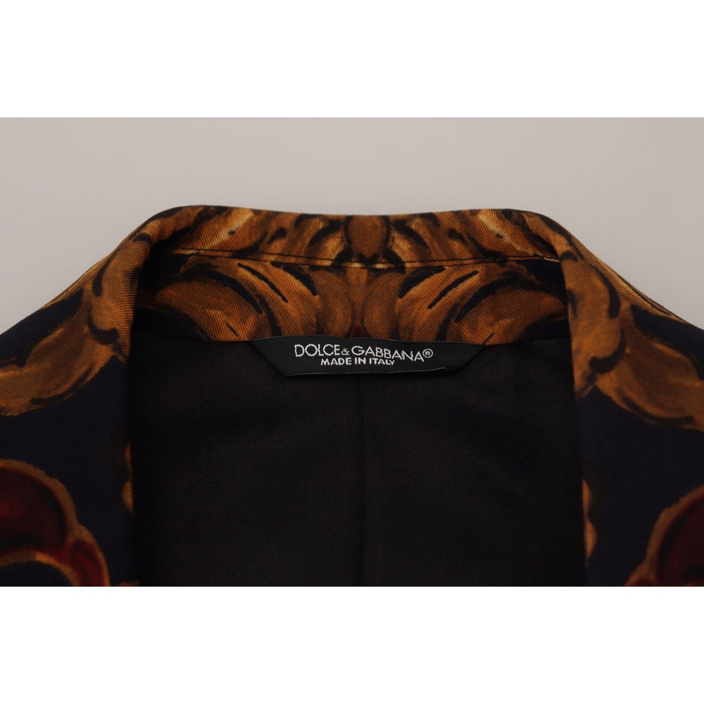 Dolce & Gabbana Multicolor Floral Single Breasted Martini Blazer KOS2113- 46