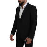 Dolce & Gabbana Black Slim Fit Formal Martini Blazer KOS2125- 50