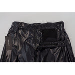 Dolce & Gabbana Black Shining Nylon Skinny Men Pants PAN74263 - 48