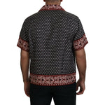 Dolce & Gabbana Multicolor Patterned Silk Casual Shirt TSH83588 - 37