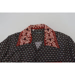 Dolce & Gabbana Multicolor Patterned Silk Casual Shirt TSH83588 - 37
