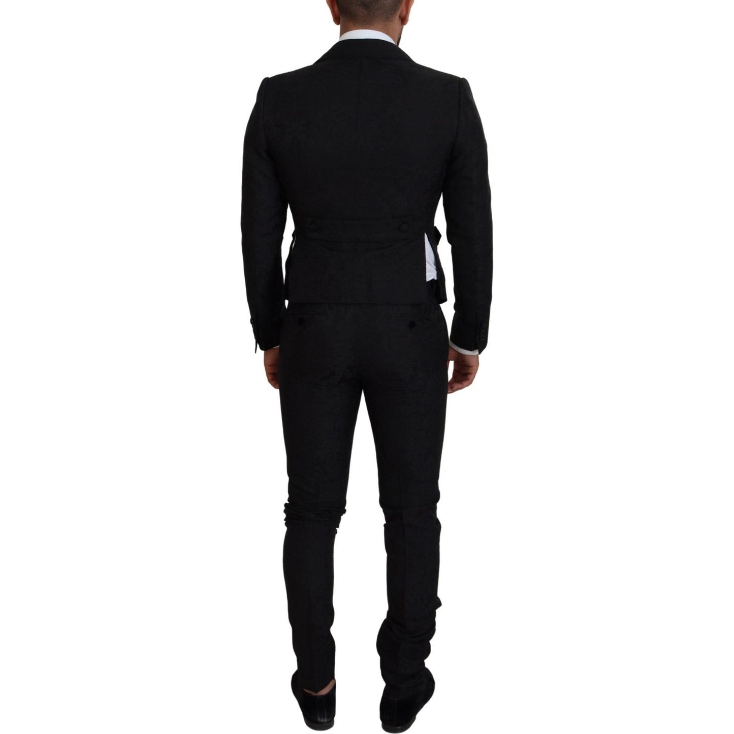 Dolce & Gabbana Black Polyester Men 2 Piece MARTINI Suit KOS2131 - 46