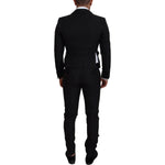 Dolce & Gabbana Black Polyester Men 2 Piece MARTINI Suit KOS2131 - 46