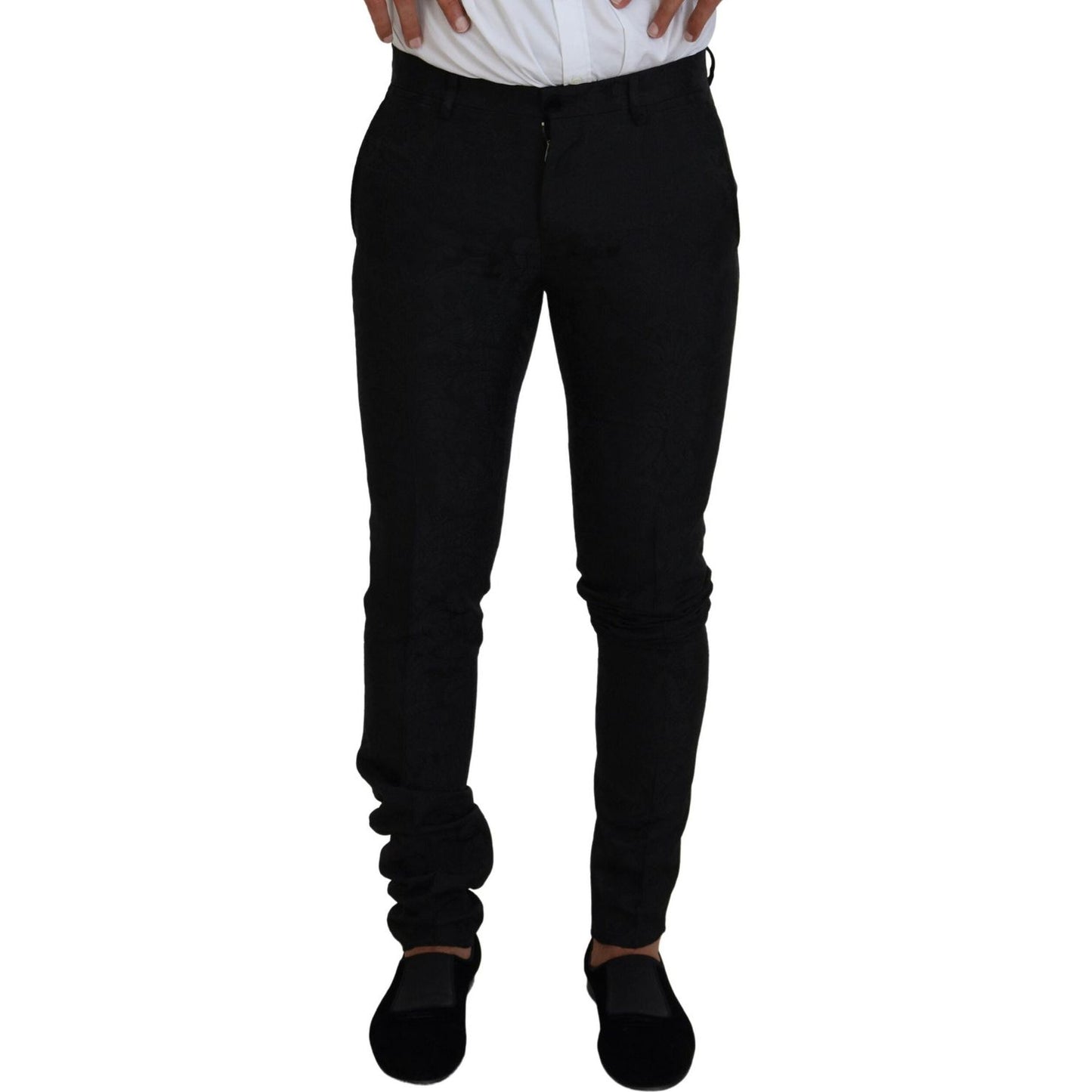Dolce & Gabbana Black Polyester Men 2 Piece MARTINI Suit KOS2131 - 46