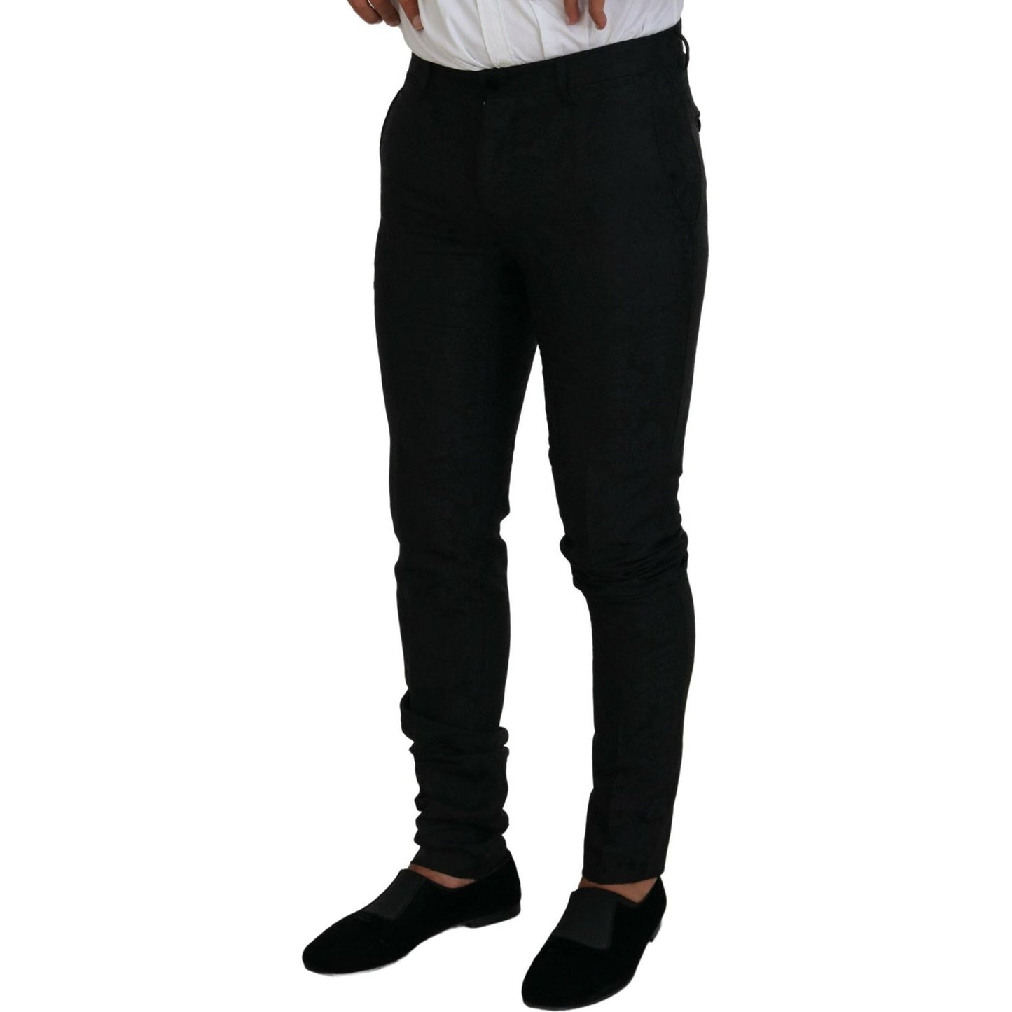 Dolce & Gabbana Black Polyester Men 2 Piece MARTINI Suit KOS2131 - 46