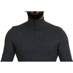 Dolce & Gabbana Dark Gray Nylon Turtleneck Pullover Sweater TSH83612 - 48