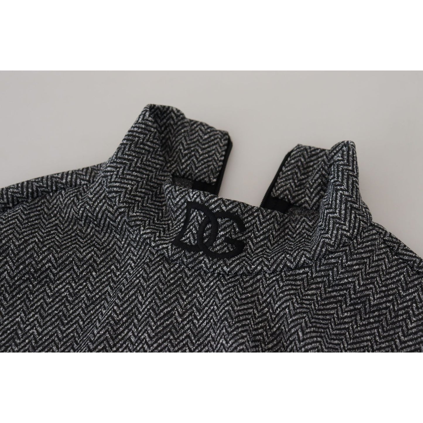 Dolce & Gabbana Dark Gray Nylon Turtleneck Pullover Sweater TSH83612 - 48