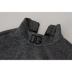 Dolce & Gabbana Dark Gray Nylon Turtleneck Pullover Sweater TSH83612 - 48