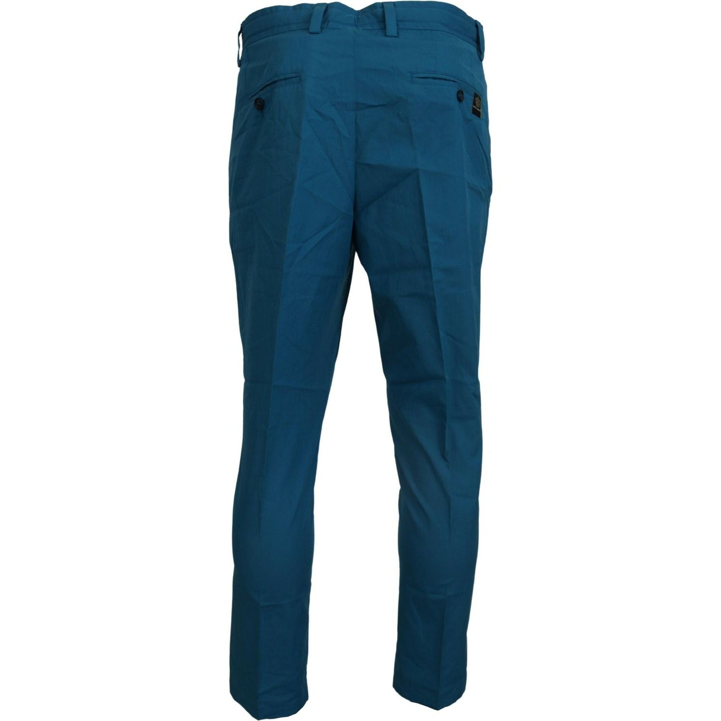 Dolce & Gabbana Blue Cotton Chinos Trousers Pants PAN74540- 44